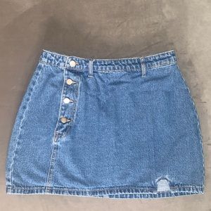 Medium Wash Denim Hem Skirt/Size 8/10/Brand: Shein